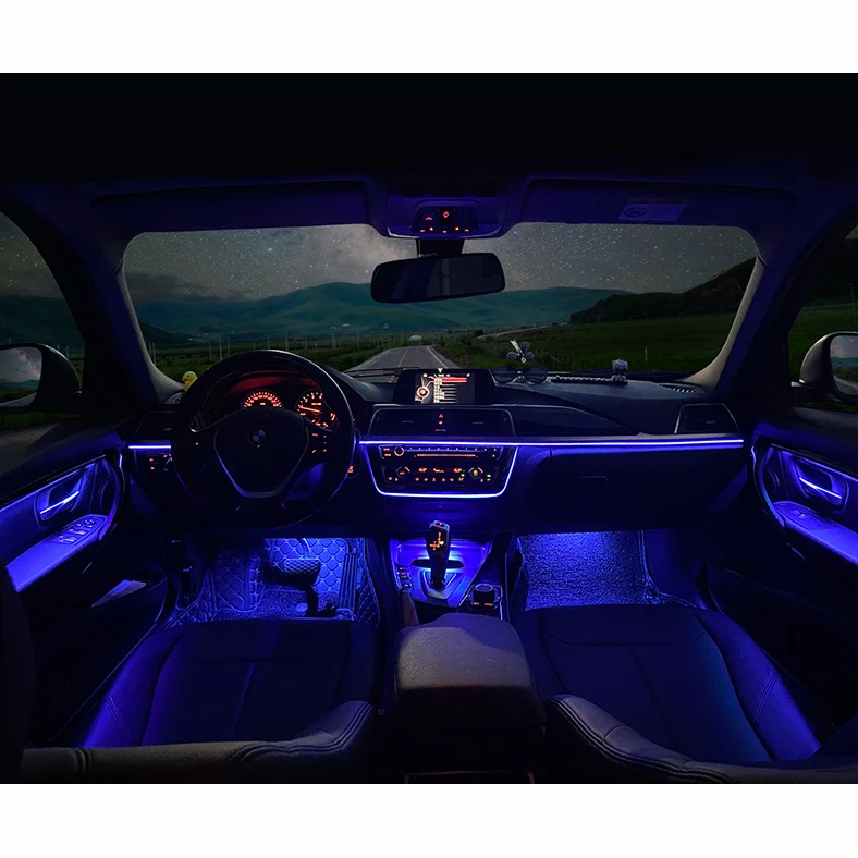 

F30 F31 Atmosphere Lamp CIC NBT 9-color Car Interior Led Strip Kit Car Interior Door Ambient Light For Bmw F30 F31 2012-2019