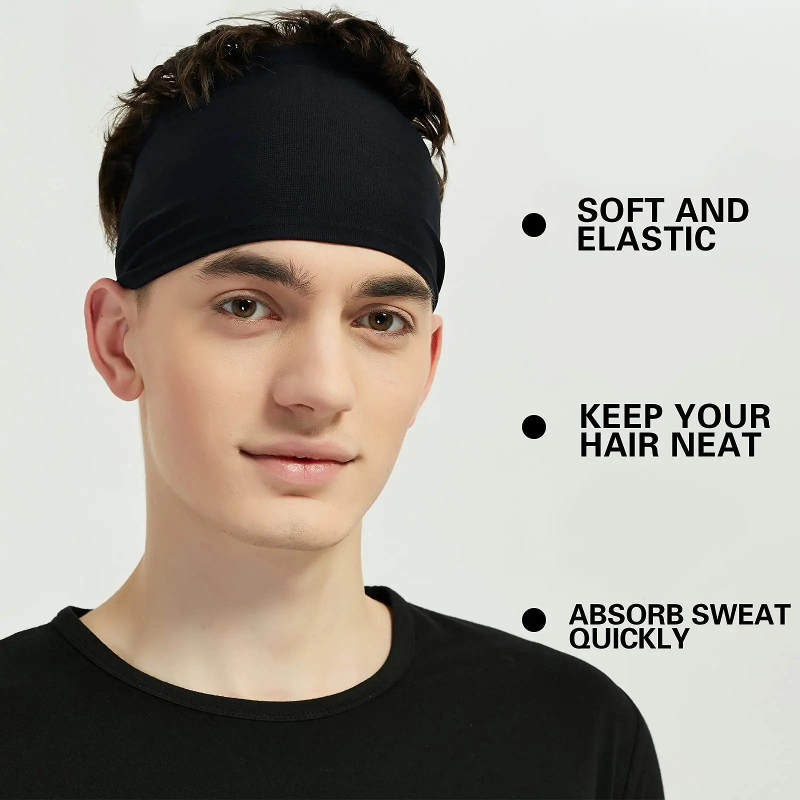 Sports Headbands For Men And Women Moisture Wicking Sports Towel Cotton Sweatband