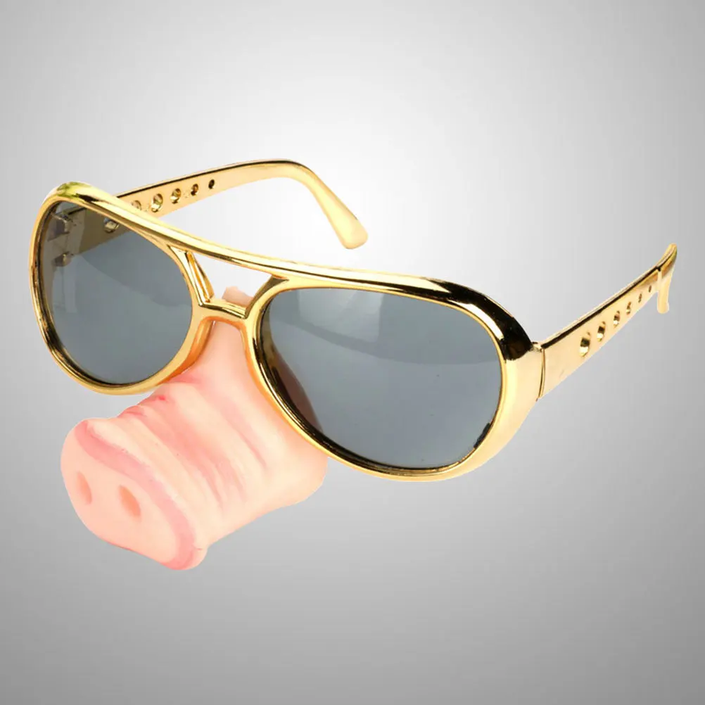 

2Pcs Creative Funny Pig Nose Glasses Lightweight Cosplay Photo Props Party Glasses Supplies Cosplay Party Eyeglasses