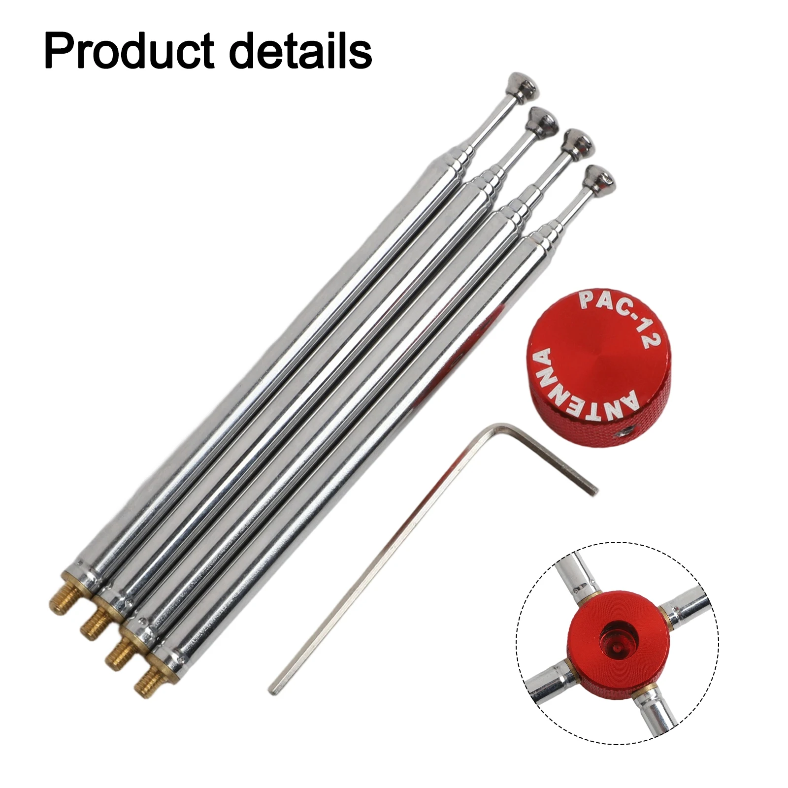 

Aluminum Alloy Capacitor Cap Antenna Performance Boost Aperture 6.7 Mm PAC12 Antenna Cap Quick Installation Wire