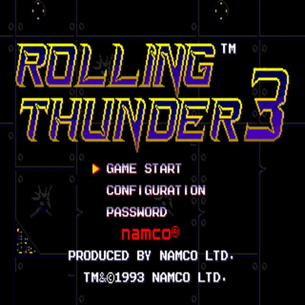 Rolling Thunder 3 16bit MD Game Card For Sega Mega Drive For Genesis