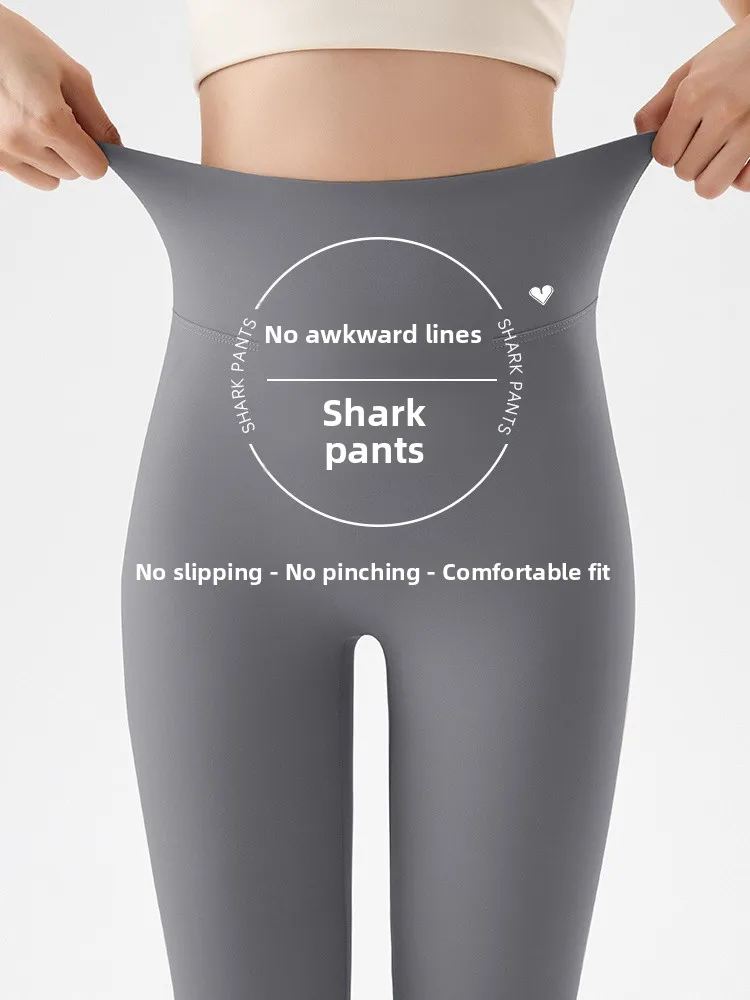 

Брюки для йоги из ледяного шелка с высокой талией, женские летние тонкие модели с контролем живота, подтягивающие ягодицы, повседневные длинные брюки...