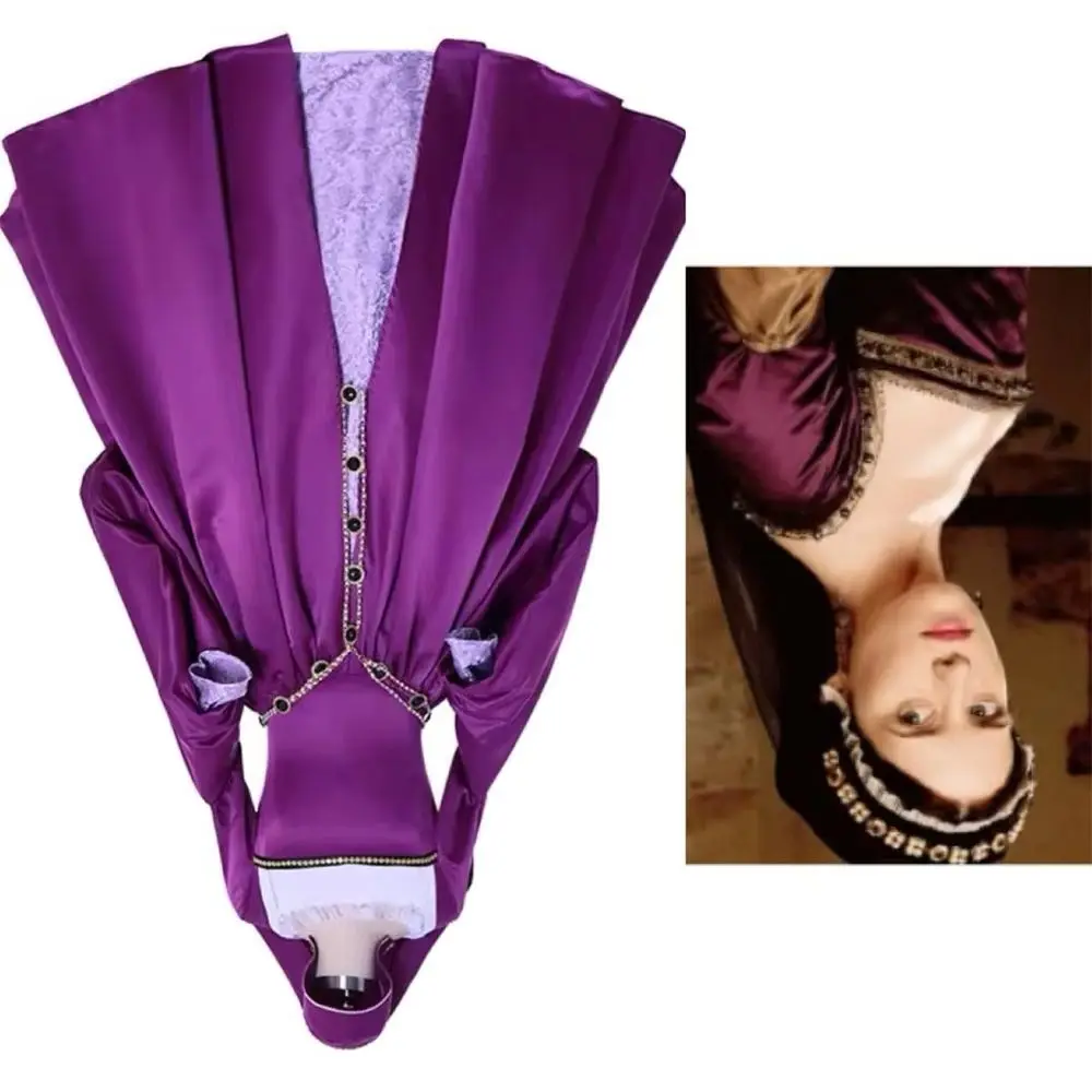 

Викторианское платье королевы Елизаветы Тюдоров, Тюдор, Ренессанс, Средневековое платье Энн Болейн, фиолетовое платье, костюм Энн Болейн