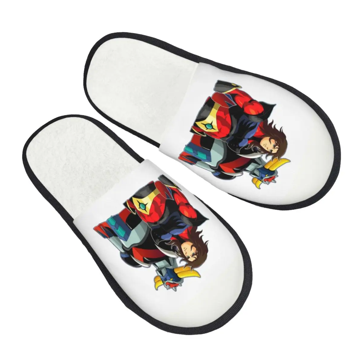 Zapatillas personalizadas Grendizer y Actarus de Metal para invitados, para baño, Ufo, Robot Goldorak, Japón, Anime, Manga, Mazinger Z, zapatilla de casa