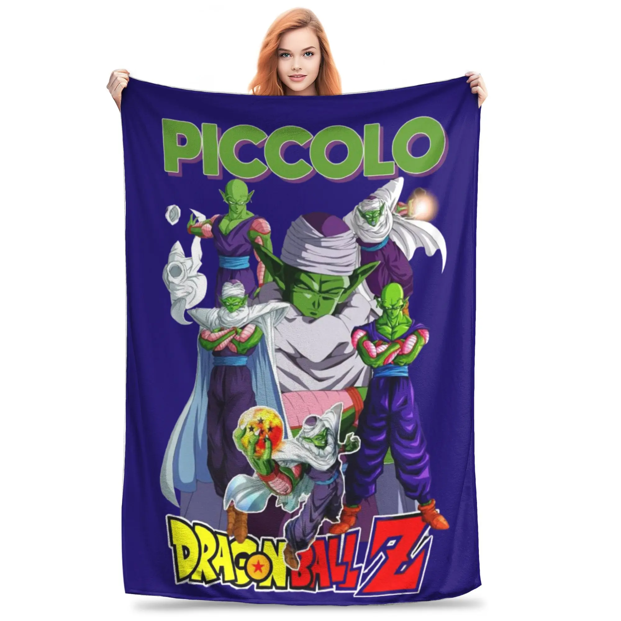 

Dragon Ball Piccolo Namekian Legacy Blankets Fleece Textile Decor Portable Lightweight Throw Blankets for Bed Car Bedspread