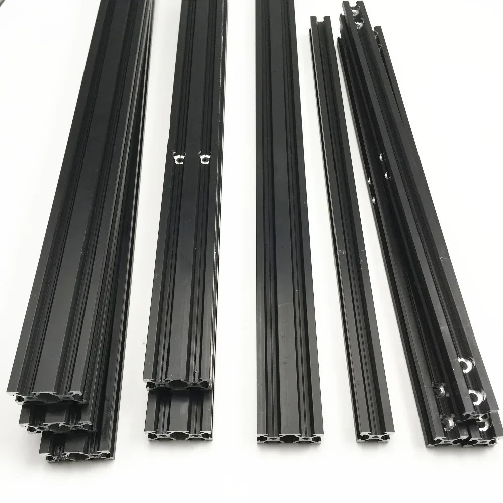 Funssor 300x300x400mm CR-10/Tornado 3D printer black anodized aluminum extrusion frame kit  V-slot mechanical frame set