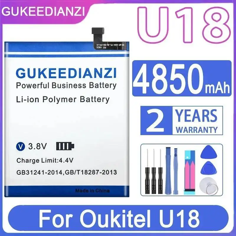 

4850Mah For Oukitel U18 High Performance Mobile Phone Battery