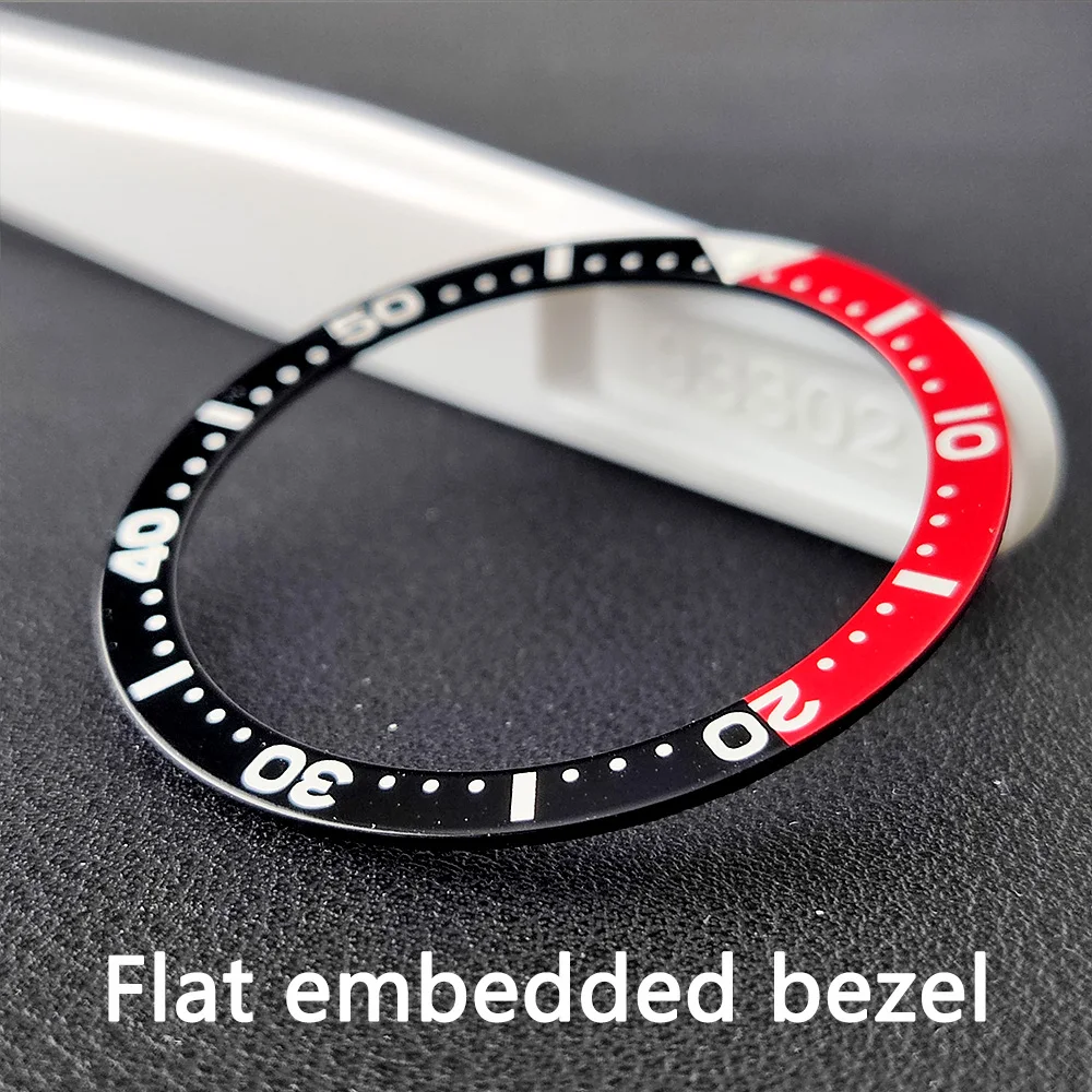 39mm*32.3mm Aluminum bezel Watch replacement parts Module Plane Insert Bezels watch bezel watch ring Green luminous pearl