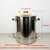 温水浴槽用タンク、銅蓋付き水タンク、自家醸造タンク、水巻きタンク、moonshine ss304、36l、9.5gal、新品 3