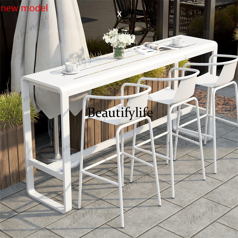 

Wrought Iron Garden Furniture Sets Modern Leisure Courtyard Balcony Garden Furniture Sets Window Long Muebles Patio FurnitureN13