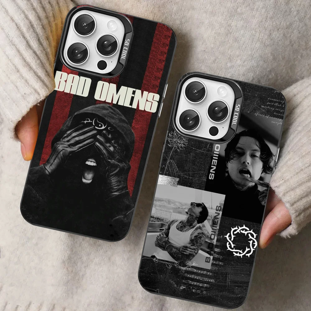 

Bad Omens Music Band Phone Case For iPhone 16 15 14 13 12 11 Pro Max X XR XSMAX Matte Shockproof Back Cover