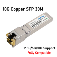 2.5G 10G SFP + to RJ45, SFP +-T, 10GBase-T, 30M, 10G Copper SFP for Cisco Mikrotik, TP-Link, D-Link Switch Copper Module