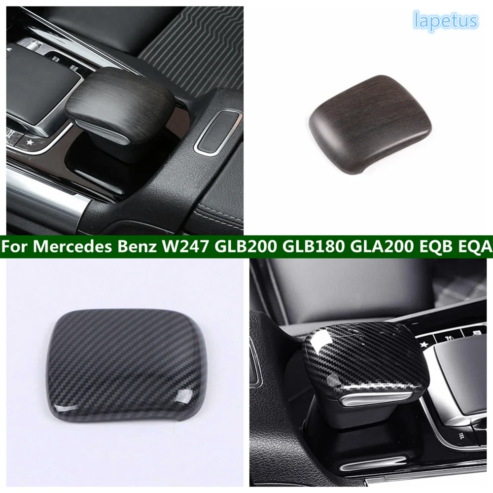 Center Console Gear Shift Head Knob  Decor Frame Cover Trim For Mercedes Benz W247 GLB200 GLB180 GLA200 EQB EQA Car Accessories