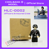 COOLBANK 1/16 RC Tank Model Simulation figure soldier HLC-0002 Black Hat Officers Armoured Crew Henglong Tank Accessories kits