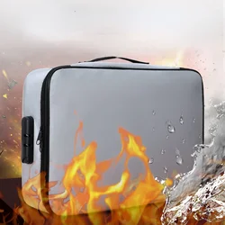Fireproof Certificate Storage Bag Important Document Box Passport Holder Waterproof Finishing Bag