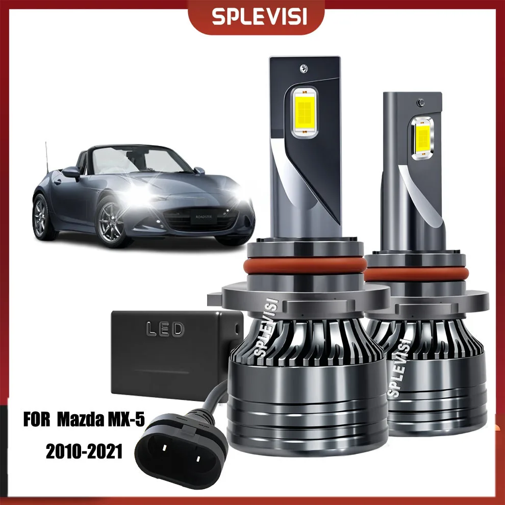 

2x 9005 HB3 LED Headlight Bulbs High Main Beam 6000K White For Mazda MX-5 2010-2021 2011 2012 2013 2014 2015 2016 2017 2018 2019