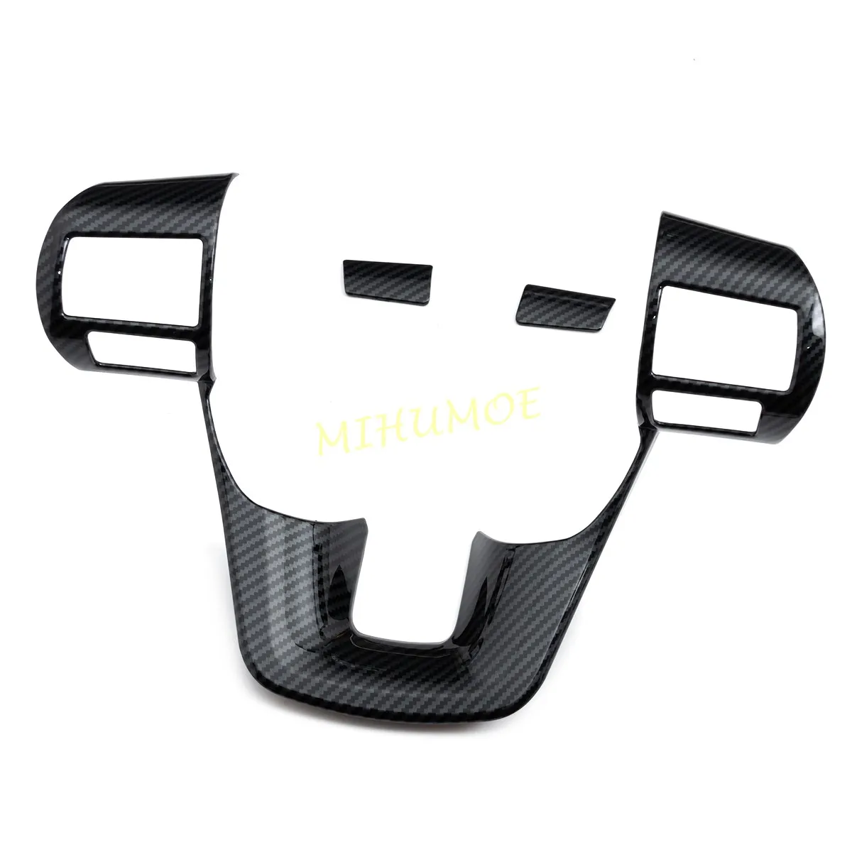 For 2016-2024 Toyota Hilux Fortuner Carbon Fiber Interior Steering Wheel Switch Button Trims Stylish Accessories 2021 2022 2023