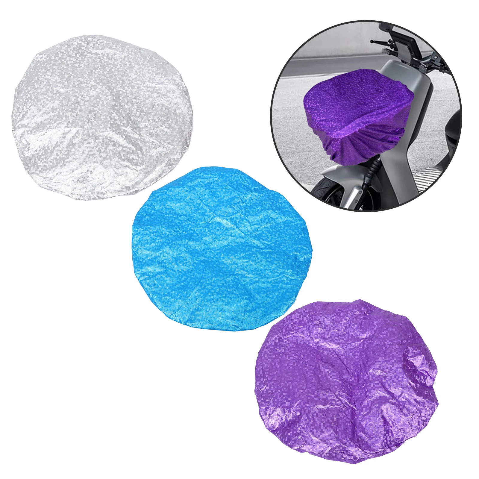 

3Pcs Electric Bike Basket Rain Cover Waterproof Storage Bag Universal Size Daily Use Outdoor Cycle Supply Large