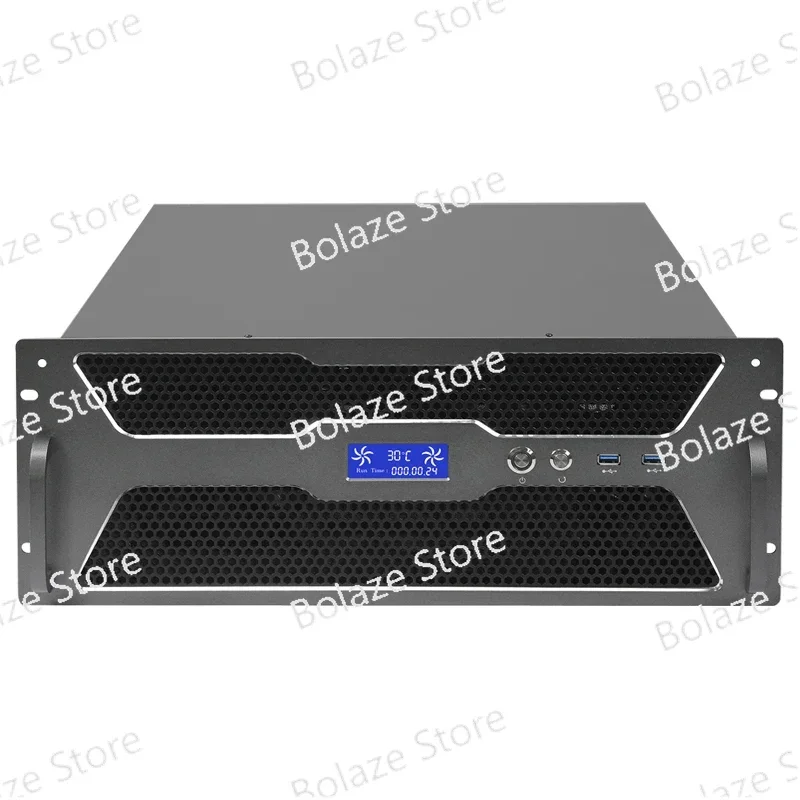 

4u industrial control chassis rack mounted, EATX dual motherboard 12 bay storage server computer host