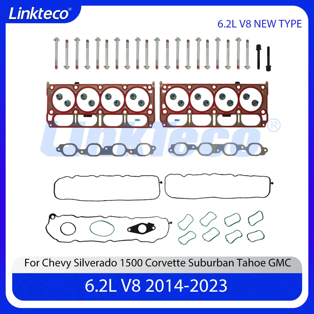 

Engine Head Gasket Set Bolts For 6.2 L 14-23 Chevy Silverado 1500 Corvette Suburban Tahoe GMC 6.2L 12657969 HGS3244 HS26749PT