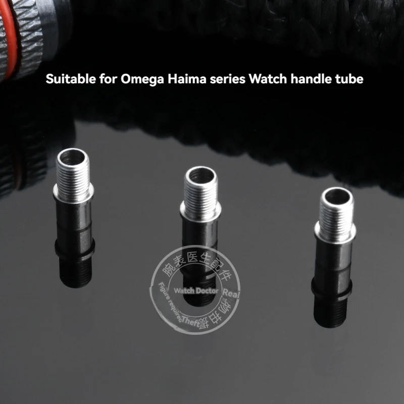 For Omega Head 231.10.39.21.03 Seamaster Series all steel screw crown threaded handle Watch Crown Watch repair parts accessories