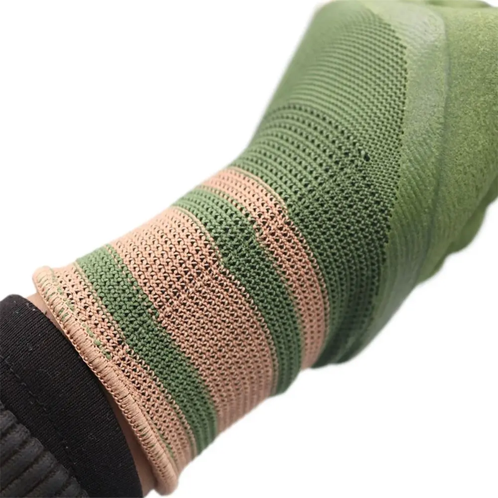 13 Needles Rubber Coating Work Gloves Multicolor Dacron Elastic Mittens Breathable Stretchable Dipped Work Gloves