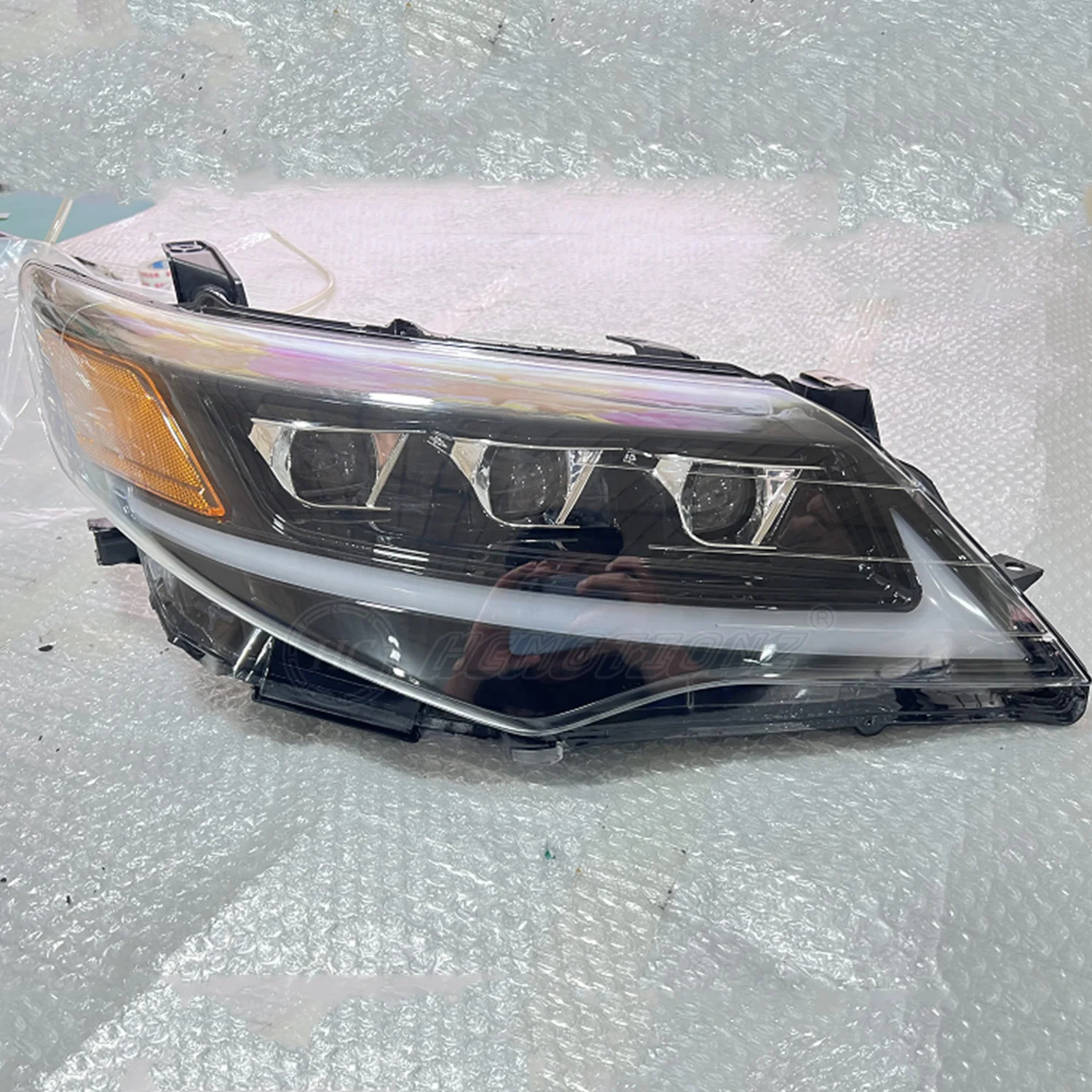 HCMOTIONZ LED Headlights Assembly 2012-2014 for Toyota for Camry DRL Start-up Animation New Condition 6000k Color Front Lamps