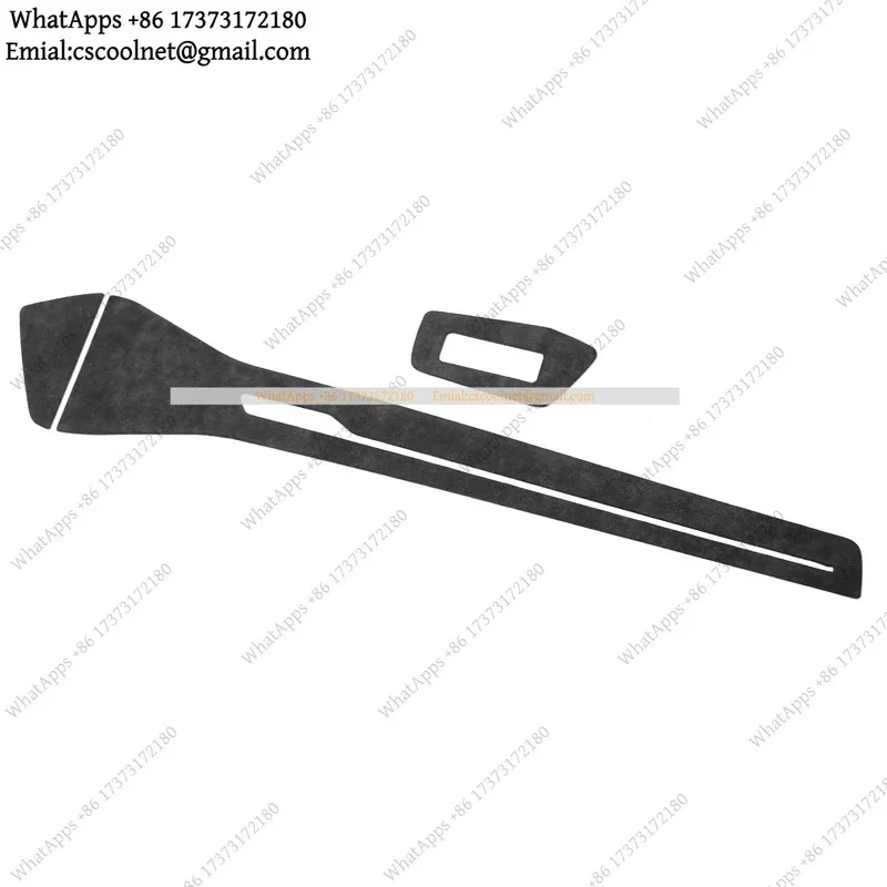 For A6 C8 2019-2021 Alcantara Dashboard Cover Panel Trim Strips Instrument Stickers Car Interior Accessories
