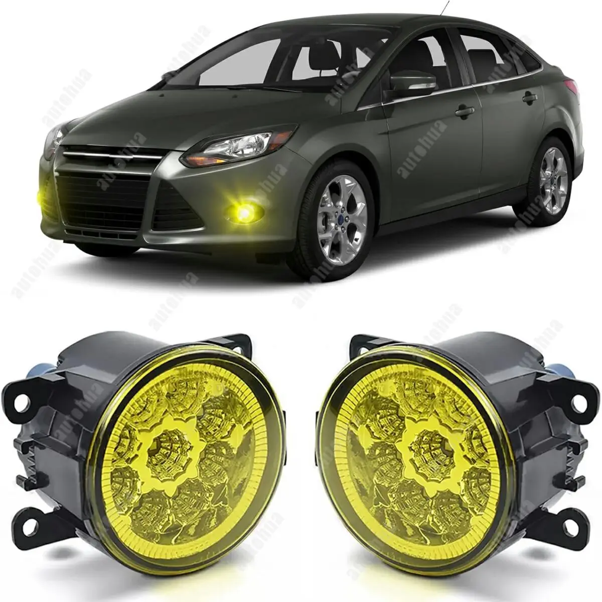 

3.5 Inch Fog Light Bulb For Ford Focus Front 2012 2013 2014 Bumper LED Fog Lights Lamps Pair,3500k,Pack of 2