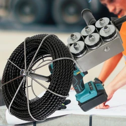 Enhebrador de tubo oculto de alambre de electricista, máquina de roscado automático, herramienta de tracción de alambre eléctrico oscuro