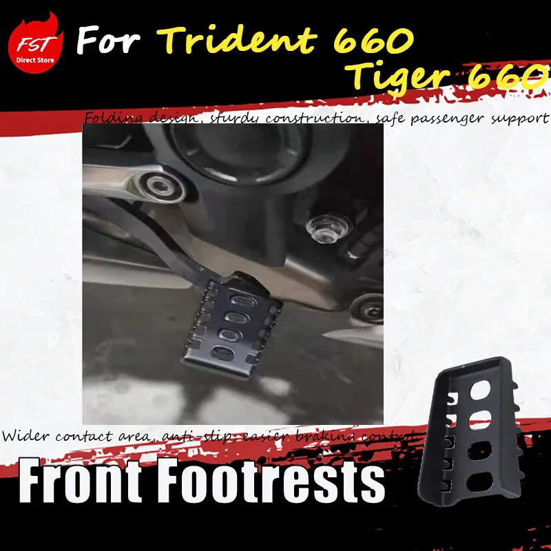 For the specially modified pedal plates for Trident 660 & Tiger 660 Sport, with enlarged seats and widened brake pedals