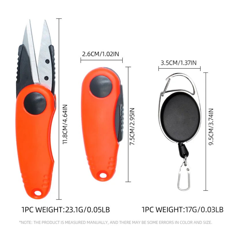 ShareShark Fishing Quick Knot Tool Kit Stainless Steel Fish Use Scissors  Fishing Line Cutter Clipper Nipper