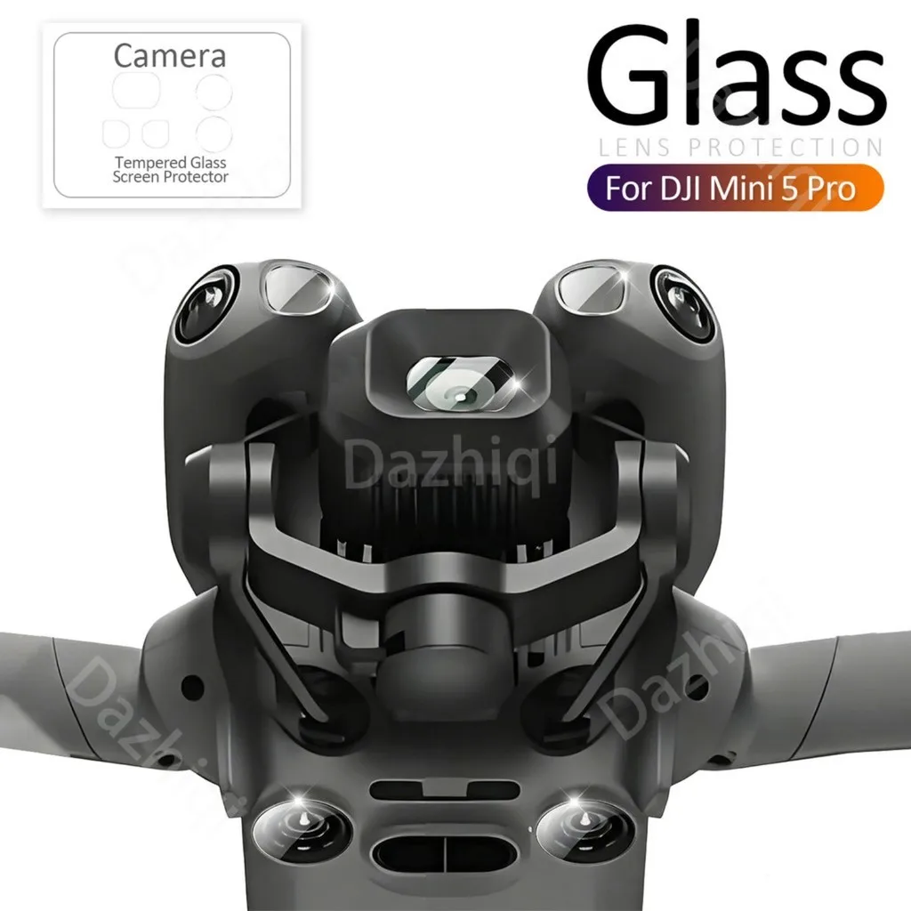 1-3Set for DJI Mini 5 Pro Lens Protector Tempered Glass Film Anti-Scratch Drone Camera Sensor Protective Kit for DJI Mini5 Pro