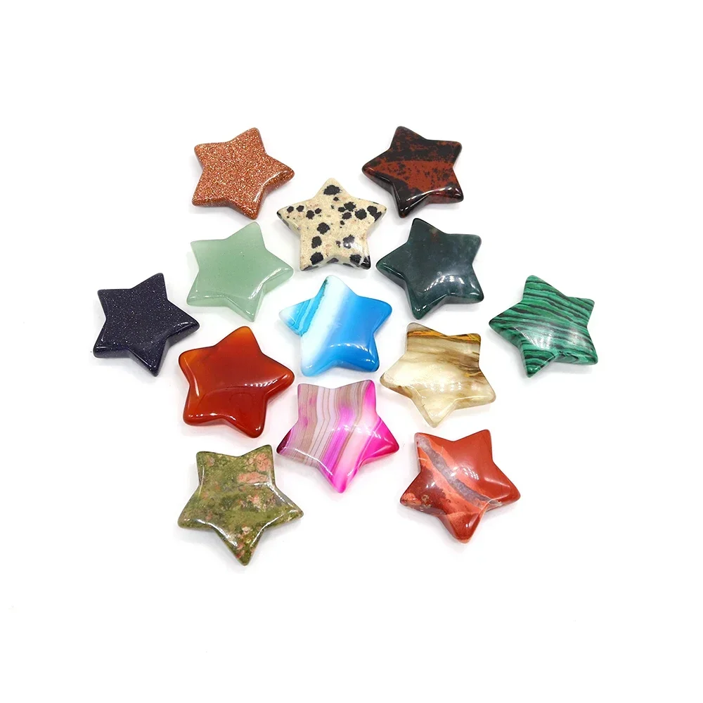 

Модные блестящие бусины из тигрового глаза и полосатого агата в форме звезды без отверстий, для самостоятельного изготовления украшений: ожерелий, браслетов