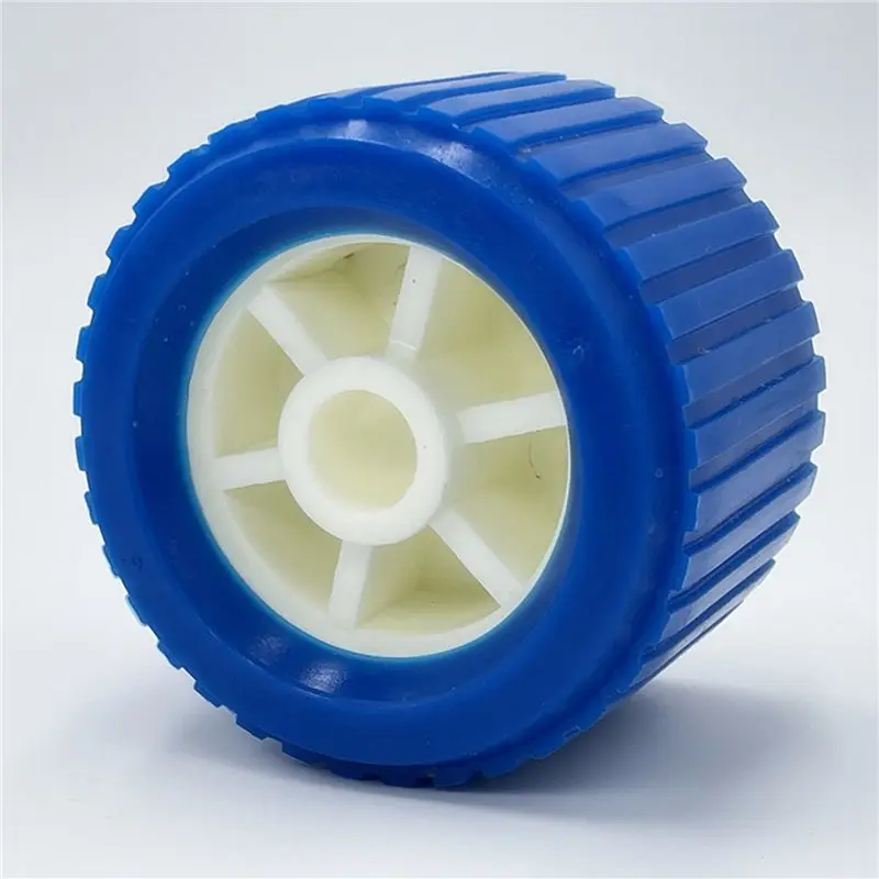 AASS-Boat Trailer Ribbed Wobble Rollers, Trailer Roller Boat Ramp Rollers Boat Lift Wheels Kit For Boat Yacht Trailer,8Pcs