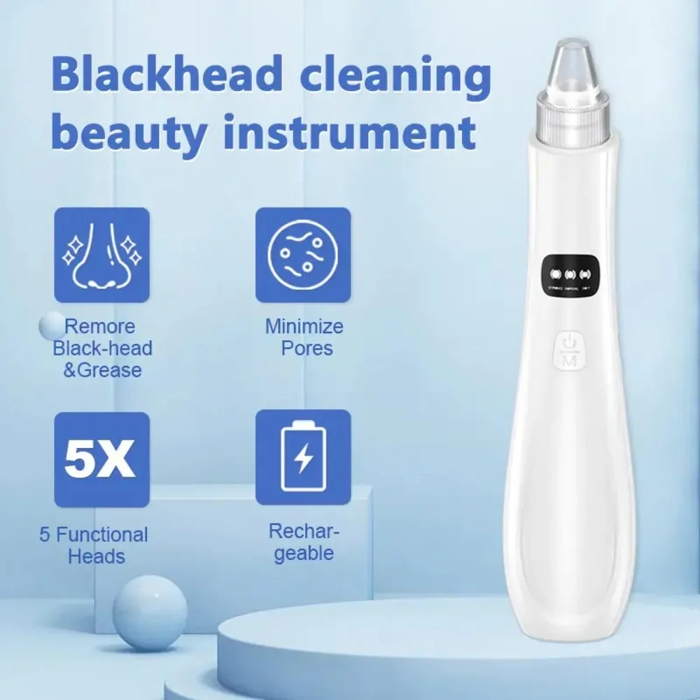 3 Suction Mode Electric Blackhead Remover Face Cleansing Dead Skin Removal Vacuum Pore Cleaner Blemish Remove Beauty Machine