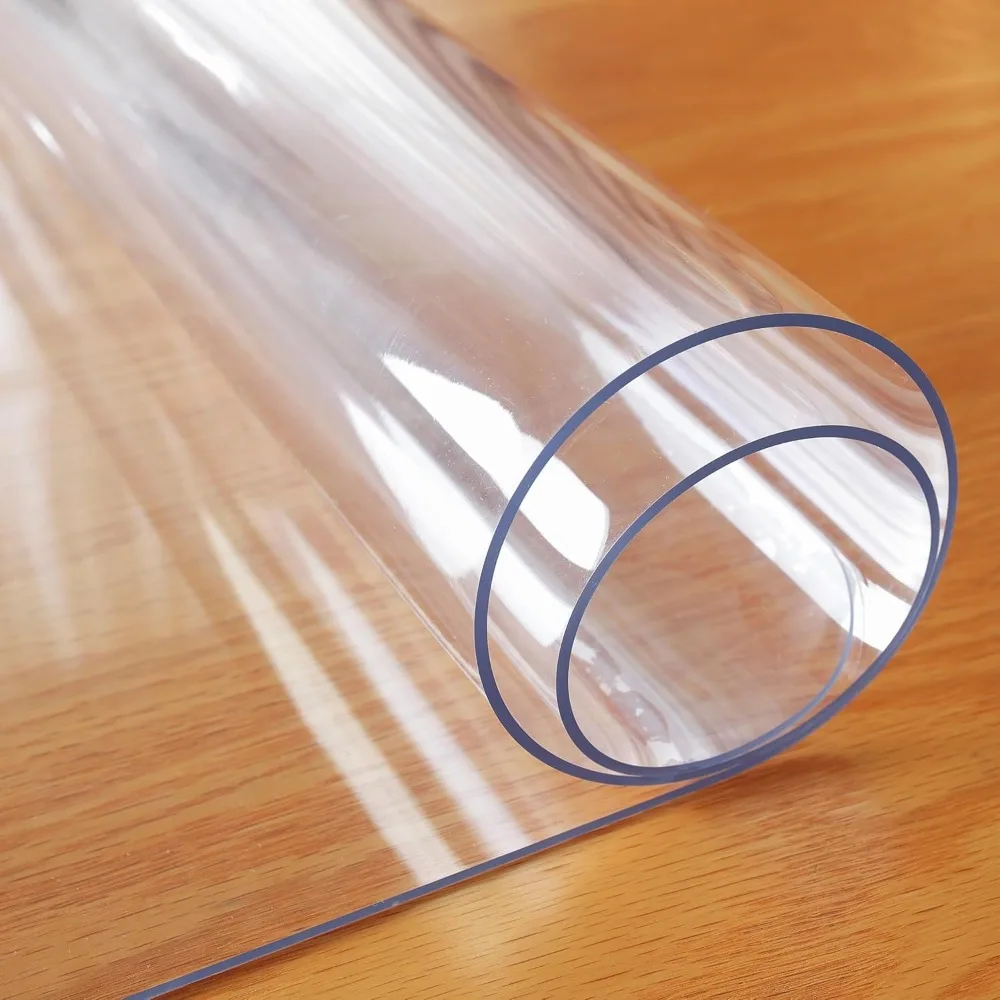 Plastic Table Cover, Transparent Table Mat, Coffee Table Protective Mat, Wriplastic Table Cover, Transparent Table Mat