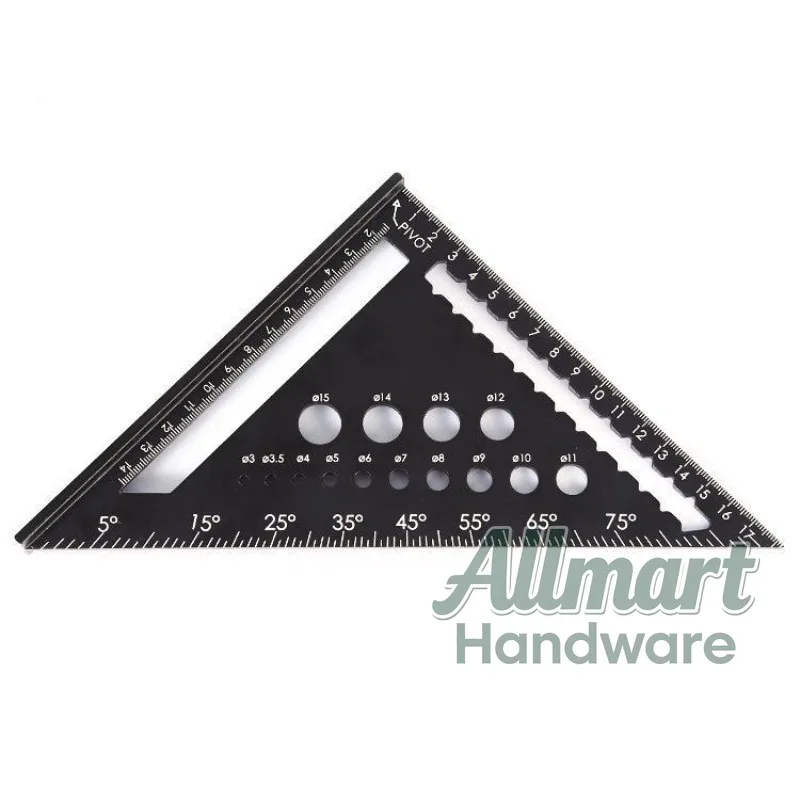 Special Aluminum Alloy Triangle Ruler Thickened Large Size High Precision 45 Degree Right Angle Triangular Measuring Square