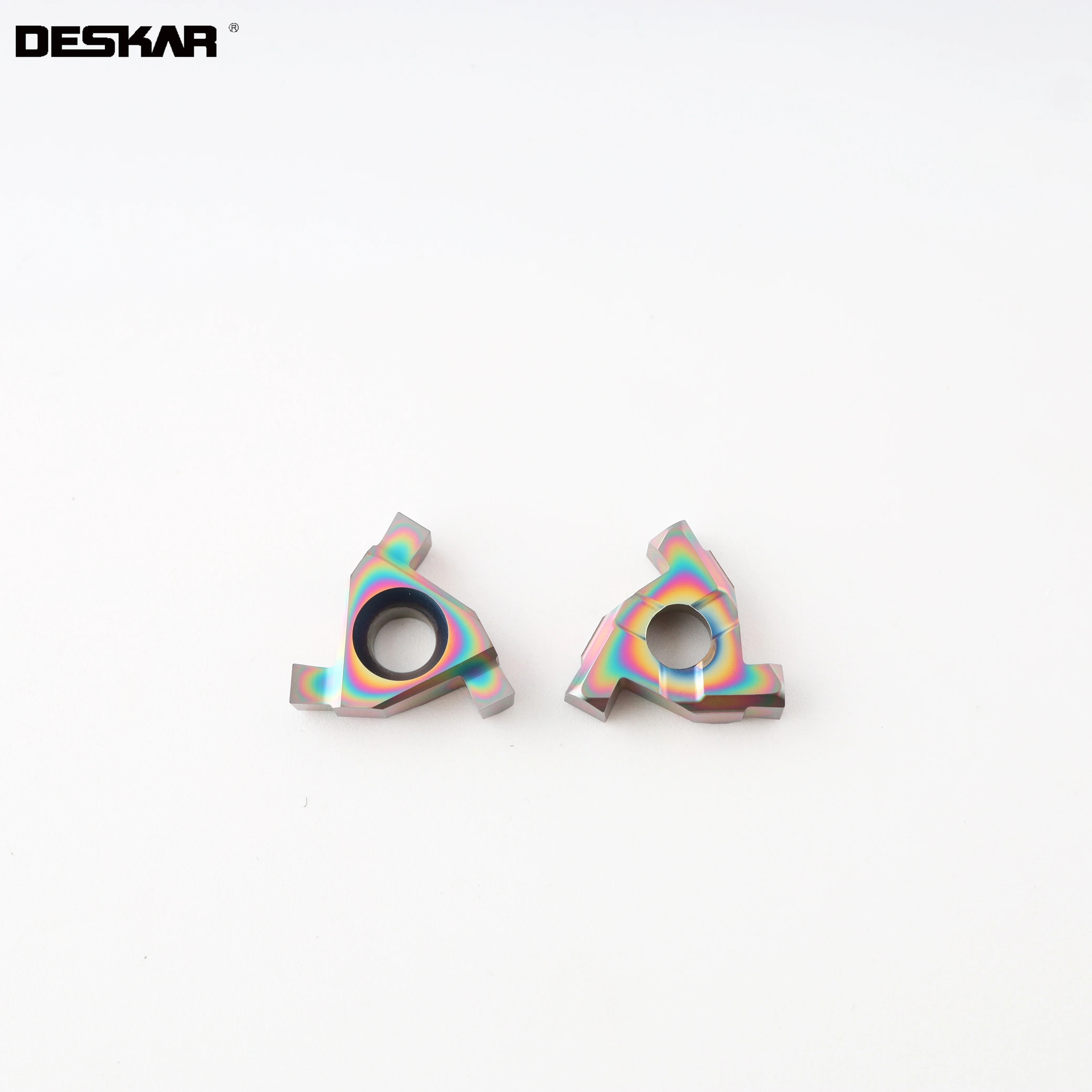 DESKAR 16ER/IL 16IR/EL 0.7 مللي متر 0.8 مللي متر 1.0 مللي متر-3.0 مللي متر TF618 CNC صلابة الصلب مخرطة الضحلة الحز تحول أدوات كربيد إدراج