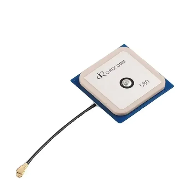 32dB 고이득 GPS 액티브 안테나 1575.42MHz 커넥터 25x25x2mm 세라믹 패치 (내비게이션 추적용)