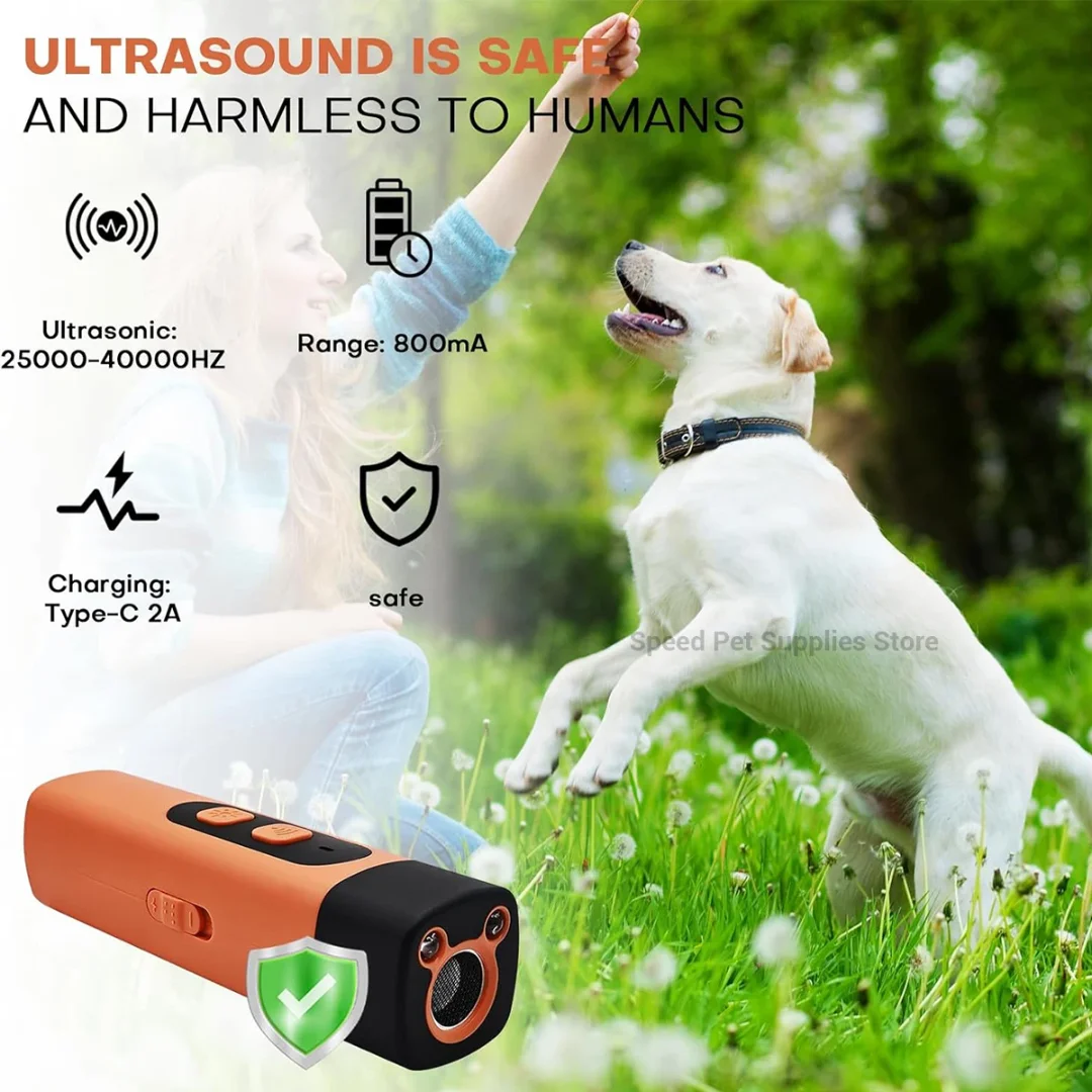 

Ultrasonic stray dog repellent pet dog training device rechargeable anti barking and anti barking deterrent device stop barking