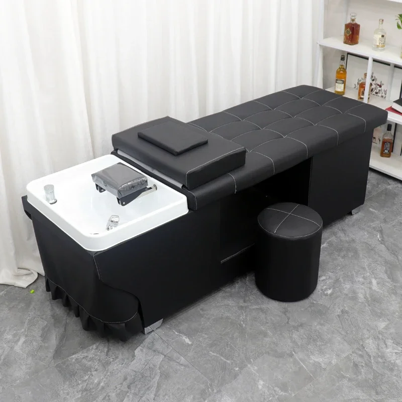 

Thai Style Massage Shampoo Beds Barbershop Profession Beautify Fumigation Shampoo Chair Lounge Spa Salon Furniture Chuveiro FYSB