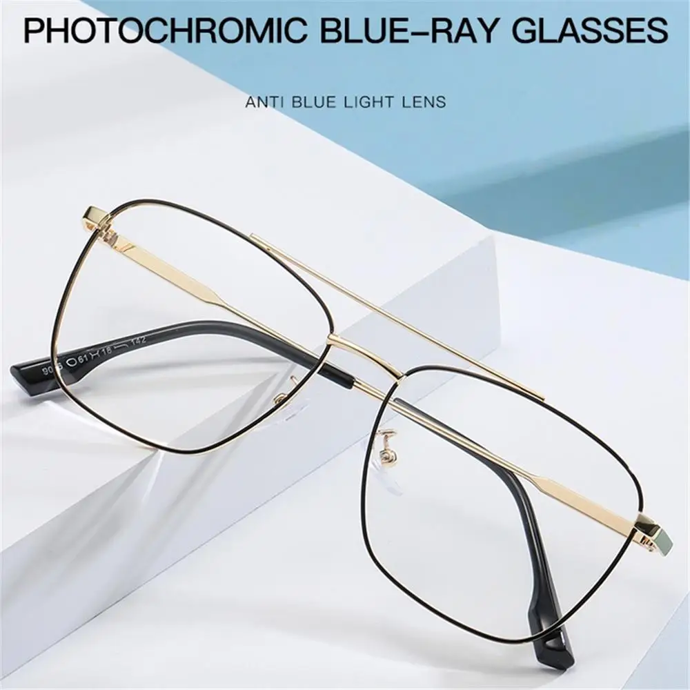 Fashion Anti Radiation Metal Anti Blue Light Eyeglasses Computer Glasses Photochromic Glasses