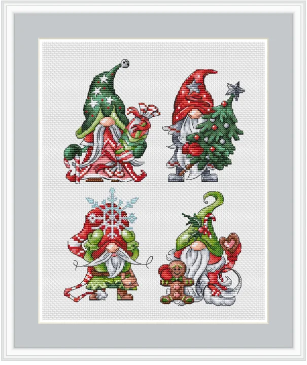 dwarf series-18-27-34 Cross Stitch Ecological Cotton Thread  Embroidery Home Decoration Hanging Painting Gift