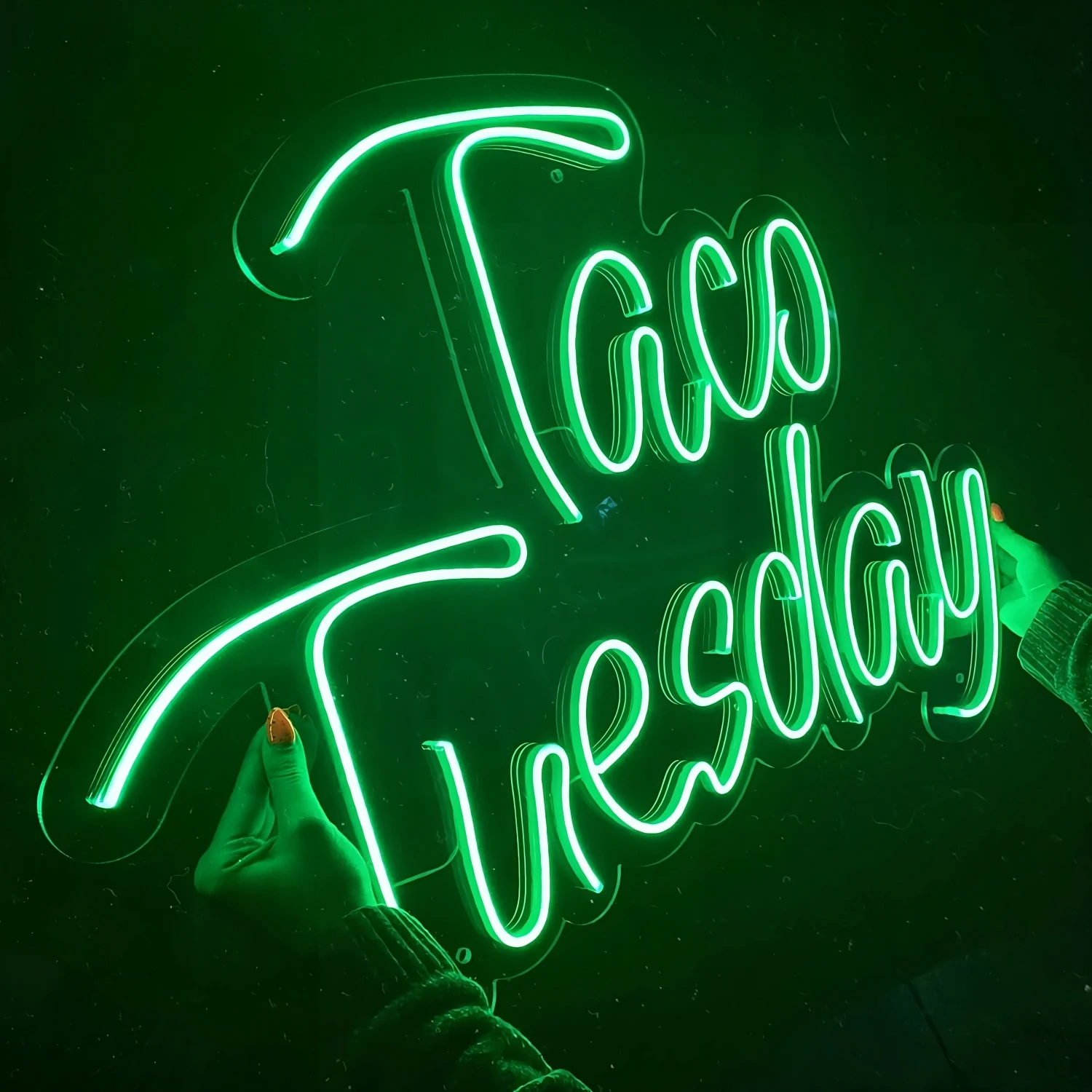 Taco Tuesday Neon Sign Custom Business Transparant Led Licht Mexicaanse Winkel Eetkamer Neon Lights Food Art Led Bord Decoratie