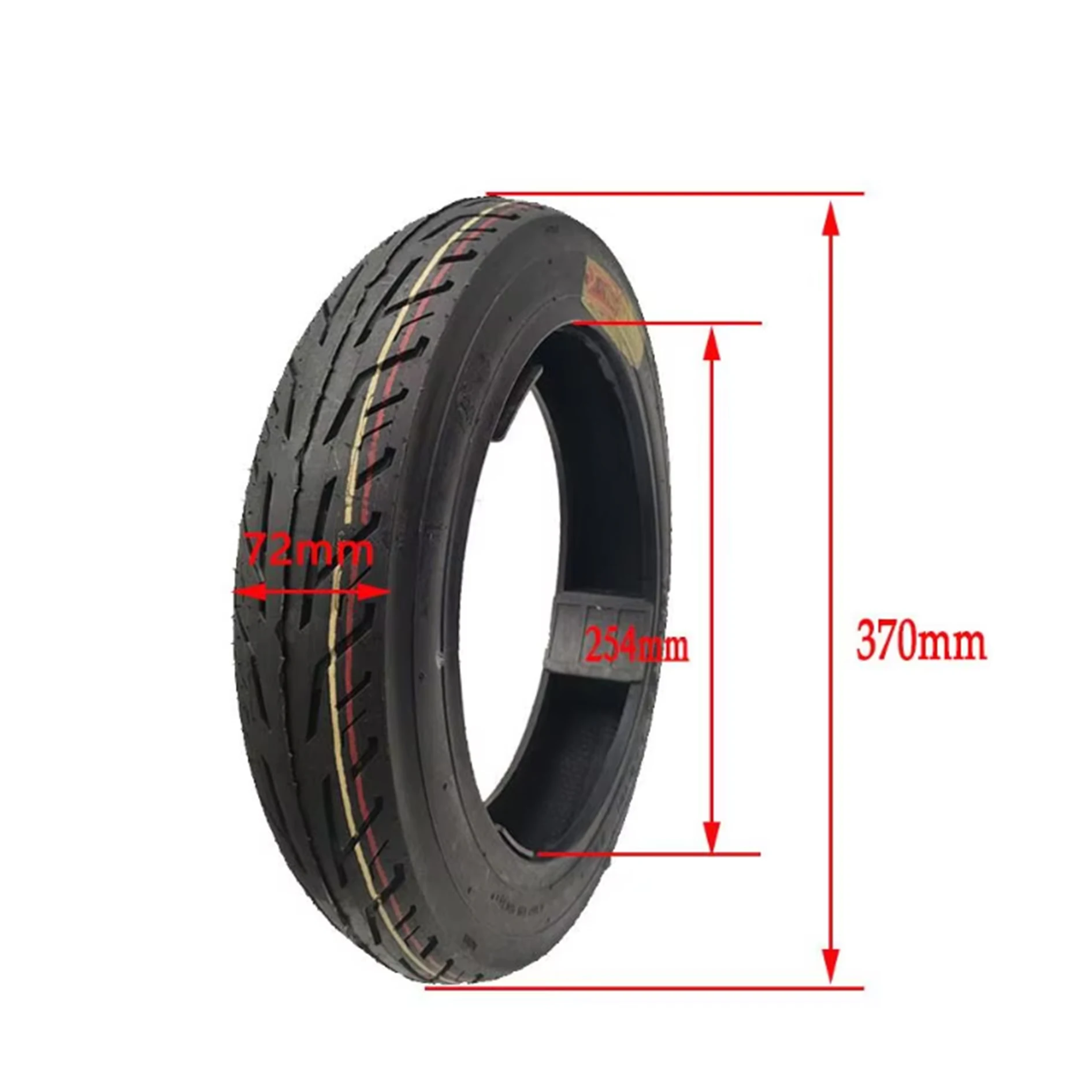 إطارات بديلة 14 بوصة 2.50-10 إطارات دون أنابيب 14x2.50 إطار مقاوم للاهتراء للدراجات الكهربائية والدراجة الإلكترونية #2