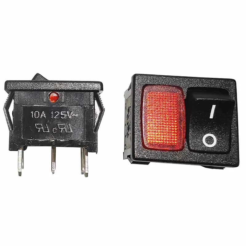 Lampu Indikator Merah RL3-2 Asli 6A250V T125/55 Empat Pin Dua Posisi 21*24Mm 10A125V