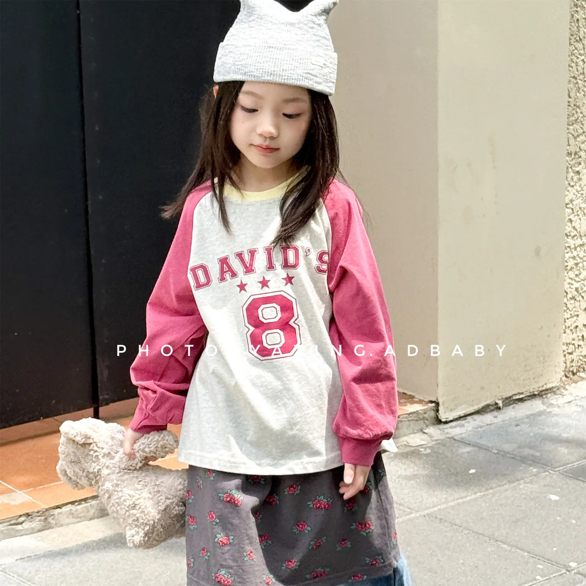 

Детские топы с длинными рукавами, повседневный свитшот для маленьких девочек, детские рубашки, одежда для малышей, осень 2021, новые свободные футболки для девочек