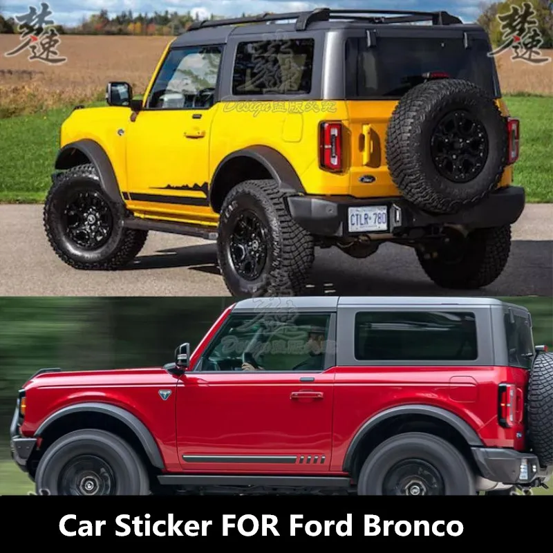 

New Custom Car Sticker FOR Ford Bronco Exterior Trim modified Fashion Sports Car film