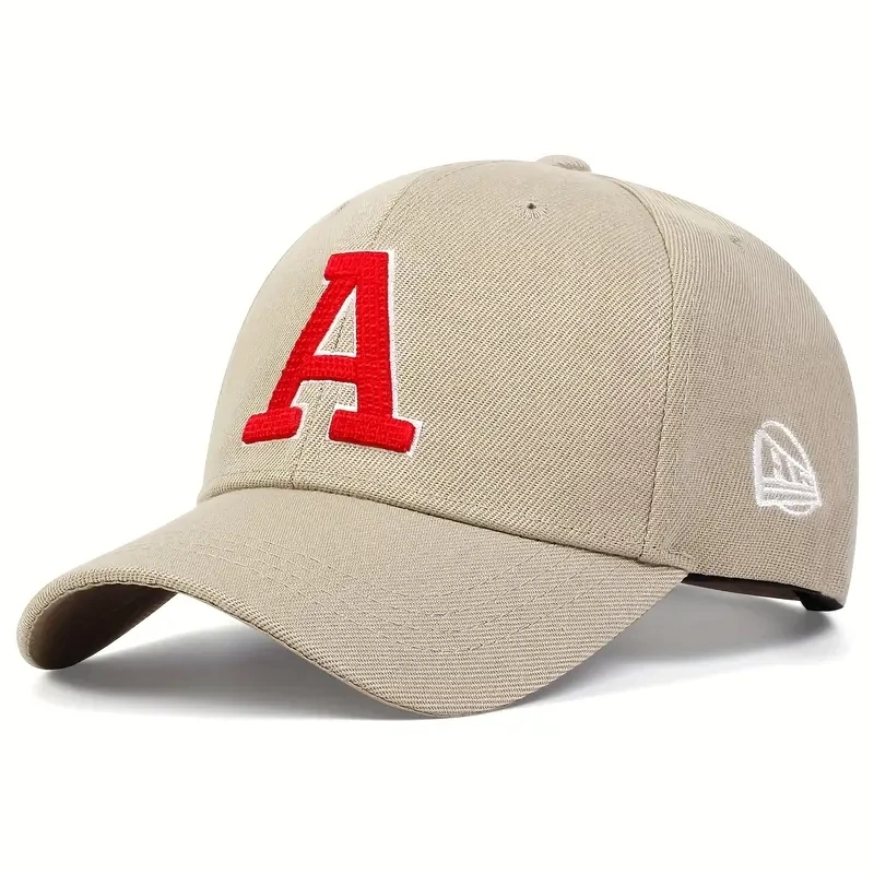 Unisex-Baseballmützen mit Buchstaben-Stickerei, verstellbare Freizeithüte, Sonnenschutzhut für Frühling und Herbst im Freien – Detail 6